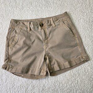 American Eagle Super Stretch Midi Shorts, Size 0
